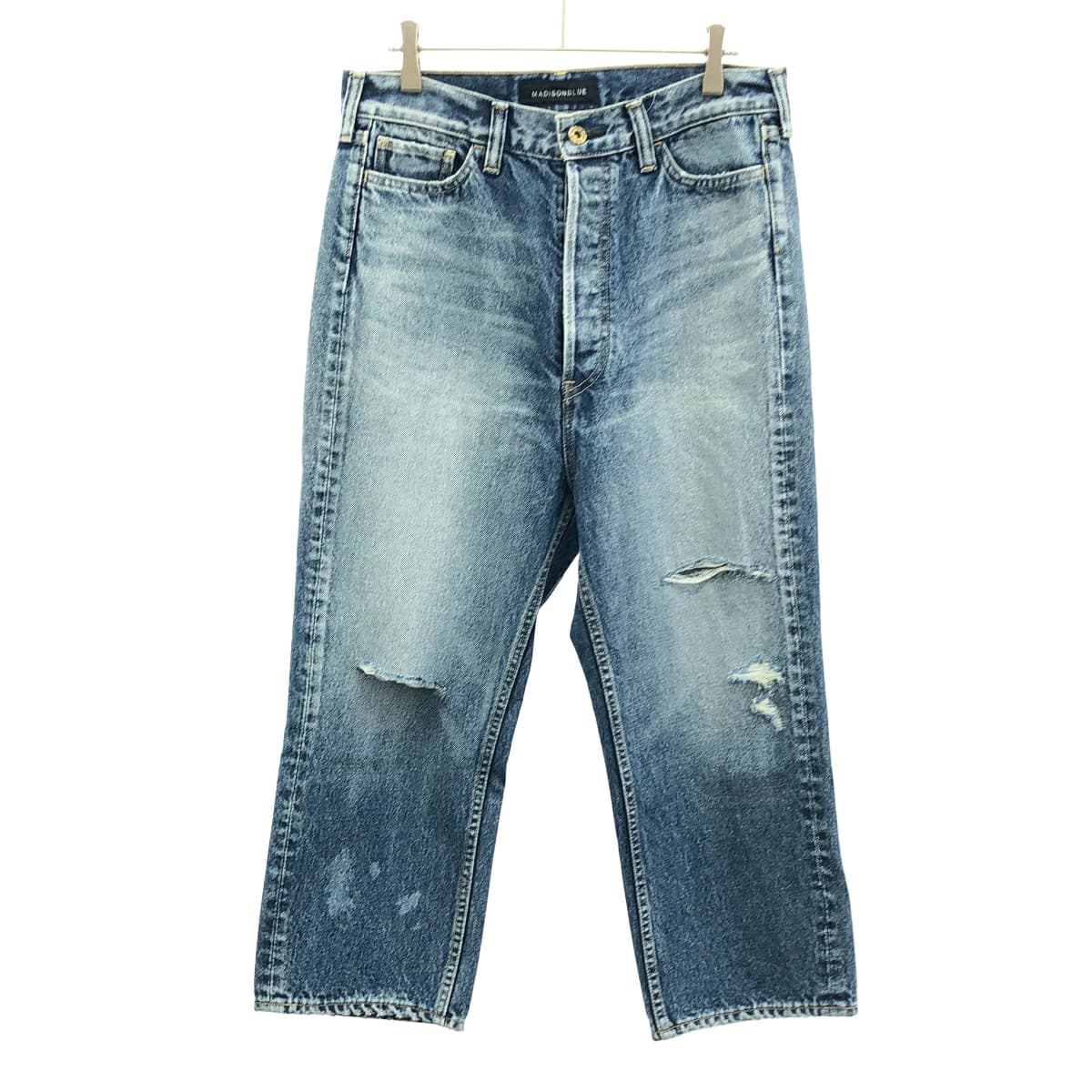 MADISON BLUE マディソンブルー 22AW CRASHED SAROUEL PT DENIM クラッシュドサルエルデニムパンツ