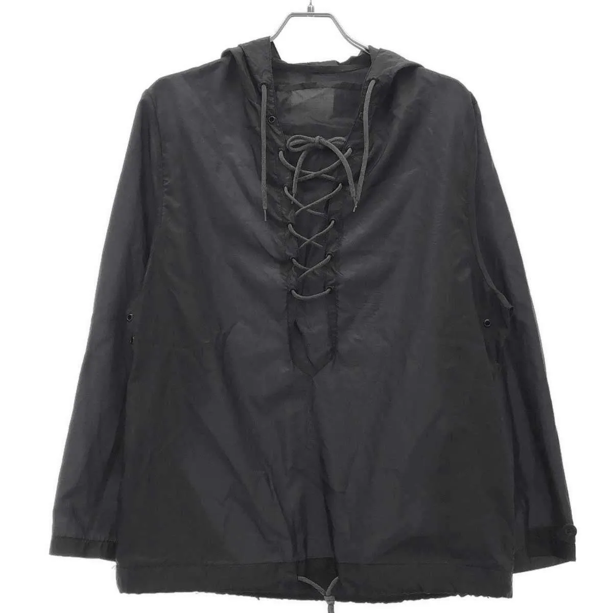 HELMUT LANG ヘルムート ラング 1998 レースアッププルオーバーパーカー