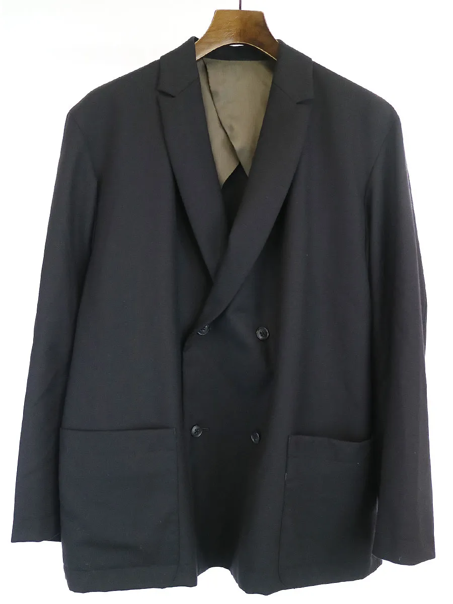 POLYPLOID ポリプロイド 20AW Double Breasted Suit Jacket ダブルブレストウールサージスーツジャケット