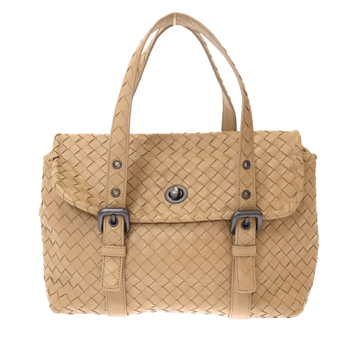 BOTTEGA VENETA ボッテガヴェネタ イントレチャート ターンフラップショルダートートバッグ
