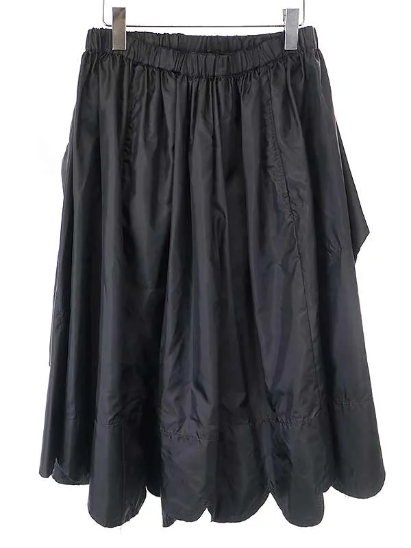 COMME des GARCONS コムデギャルソンコムデギャルソン 18AW ポリエステルスカラップスカート