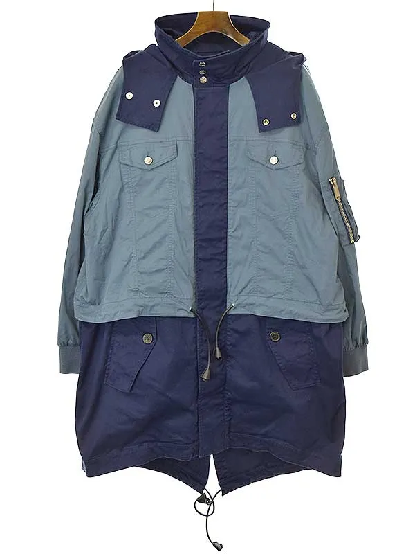 DSQUARED2 ディースクエアード 18SS 切替フーデッドコート