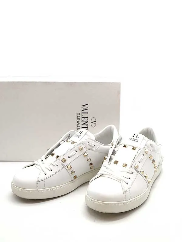 VALENTINO ヴァレンティノ ロックスタッズローカットレザースニーカー