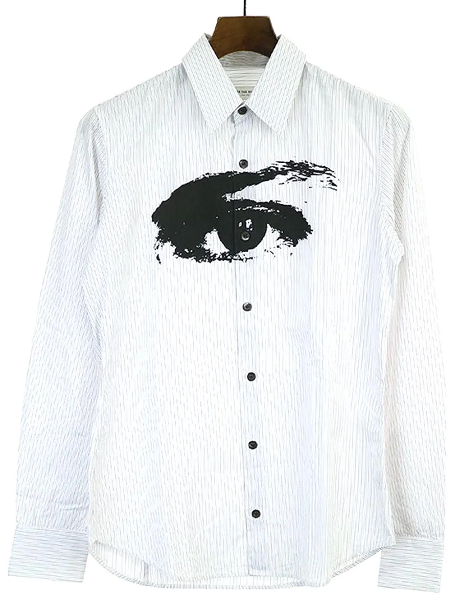 DRIES VAN NOTEN ドリスヴァンノッテン 16SS ペイントストライプシャツ