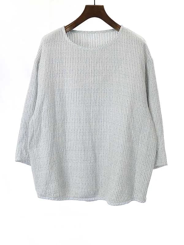 Porter Classic ポータークラシック 19SS SASHIKO SUPER LIGHT SWEAT スーパーライトスウェットトレーナー ホワイト 3