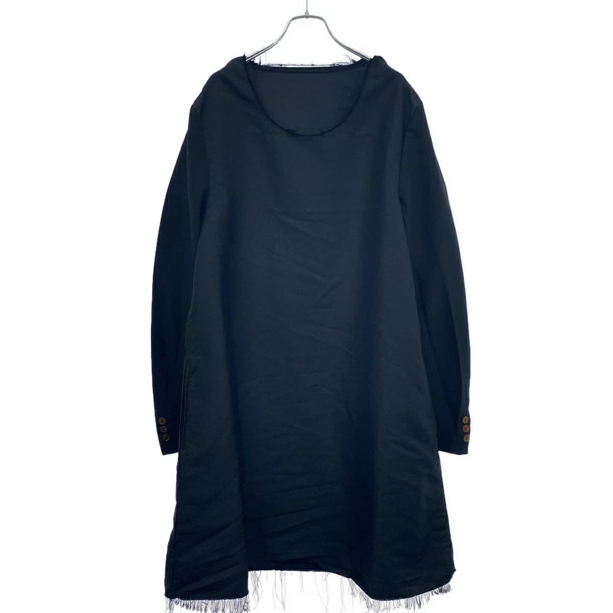 COMME des GARCONS コム デギャルソンオムプリュス 19AW ポリエステル製品染めカットオフワンピース