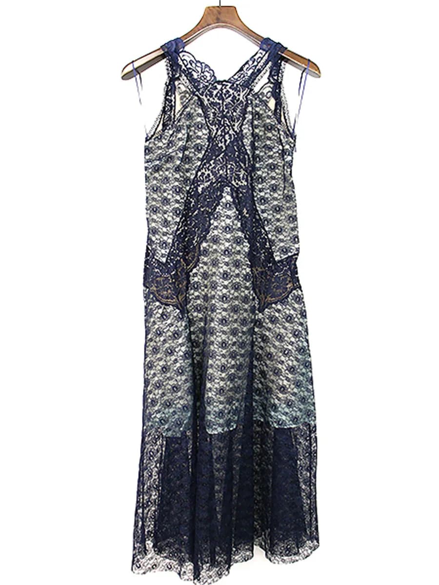Stella McCartney ステラマッカートニー 14SS レースデザインドレスワンピース