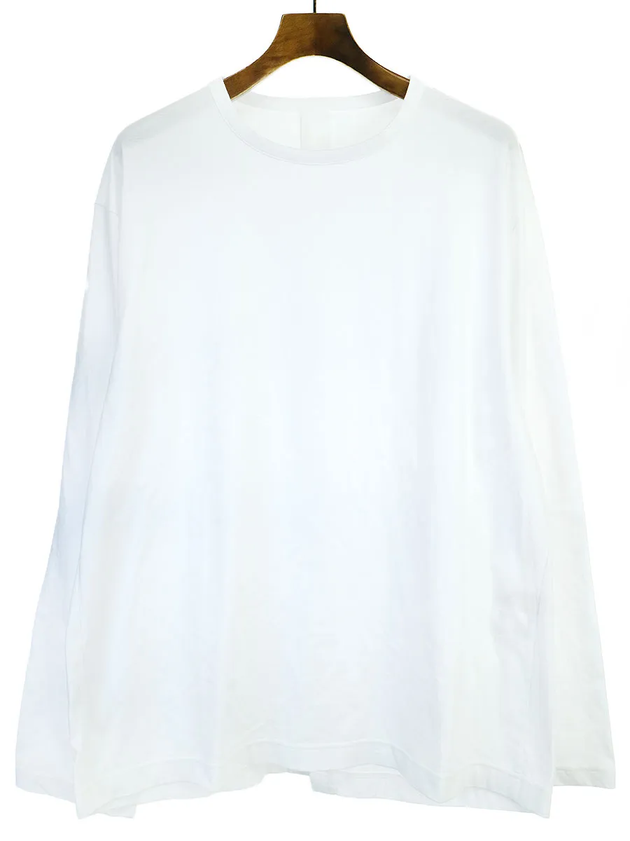 Yohji Yamamoto グラウンド ワイ 20SS コットンジャージーバックスリットロングスリーブTシャツ