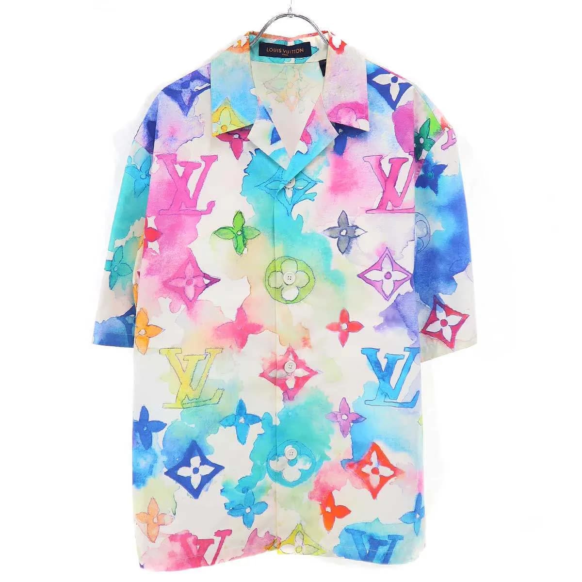 LOUIS VUITTON ルイヴィトン 21SS ウォーターカラーモノグラムショートスリーブシャツ BT3 HLS02W