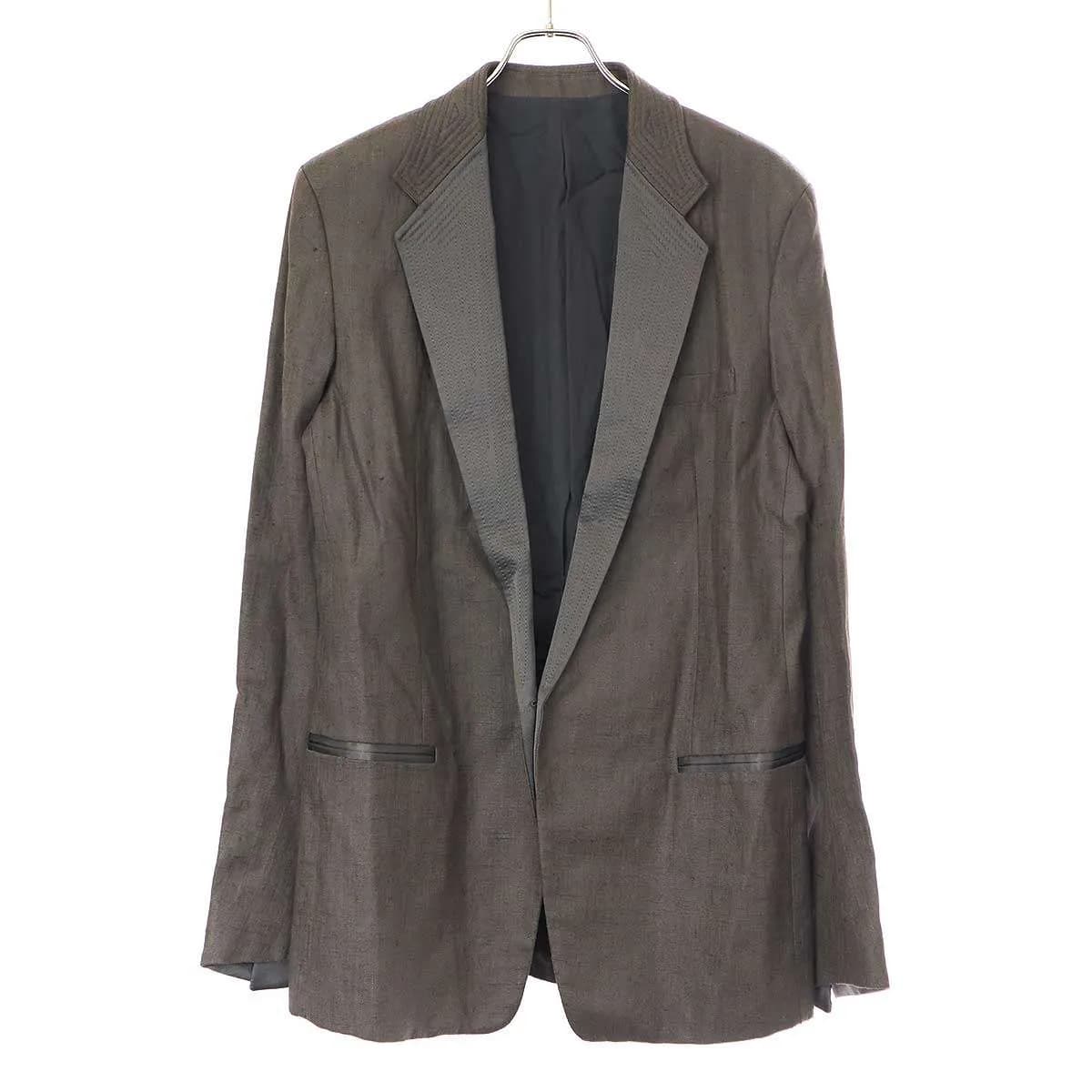 HAIDER ACKERMANN ハイダーアッカーマン コーティングリネンテーラードジャケット 205-87300265
