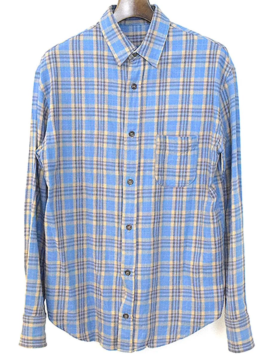 The Elder Statesman ジ エルダーステイツマン 16SS コットンフランネルチェックシャツ