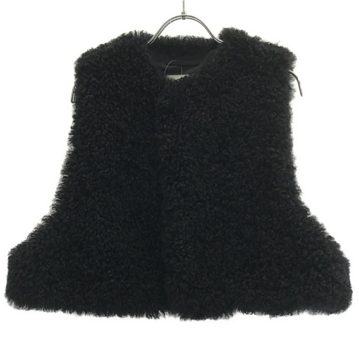 HYKE ハイク 24AW FAUX SHERLING CROPPED VEST ファーシャーリングクロップドベスト 242-17406