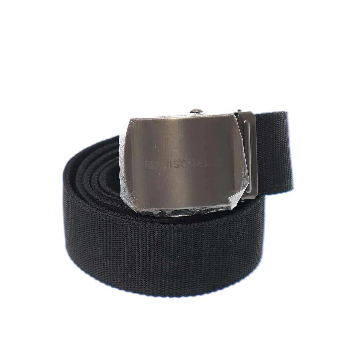 MADISON BLUE マディソンブルー 23AW NYLON BELT ナイロンガチャベルト MB234-9001 ブラック 【中古】 ITAR43AZE1ZO