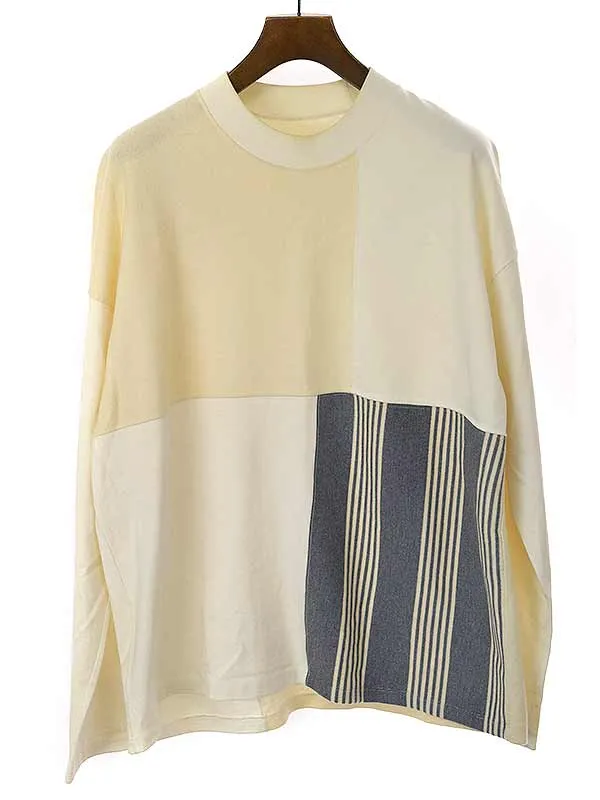 JIL SANDER ジルサンダー 19AW パッチワークスウェットカットソー