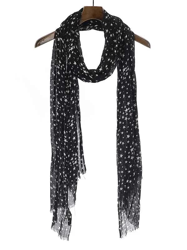 SAINT LAURENT サンローラン パリ カシミヤシルク 大判スターストール