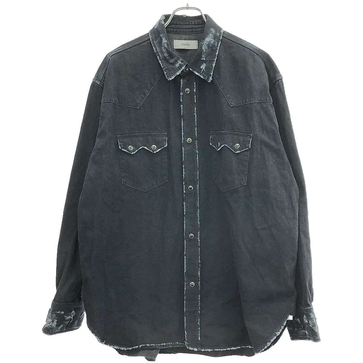 marka マーカ 24AW オーガニックコットン8.5ozデニム ウエスタンライダースシャツ M24C04SH01C