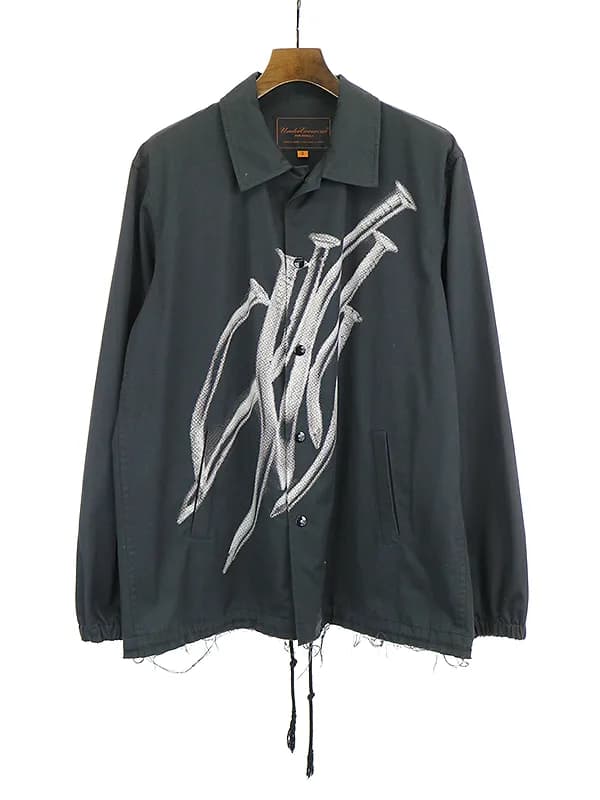 UNDERCOVER アンダーカバー 05SS but beautiful期 ダメージ加工釘フォークプリントコーチジャケット