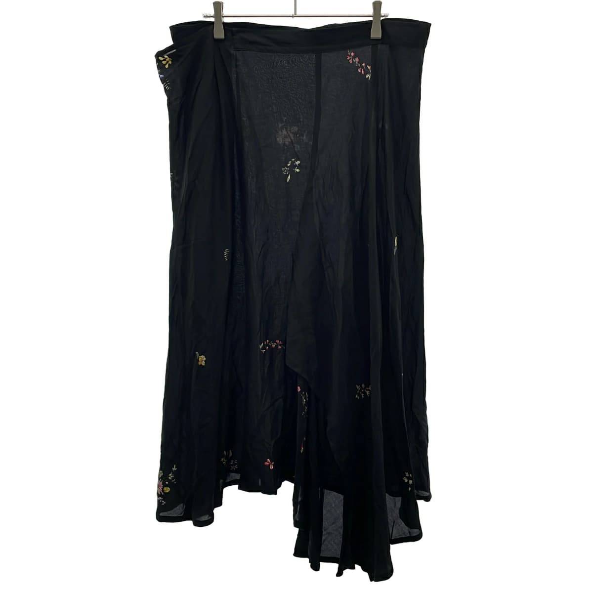 Yohji Yamamoto ヨウジヤマモトコレクションズ 25SS modal PT R GATHERED SKIRT フラワープリントレーヨンスカート FP-S65-212