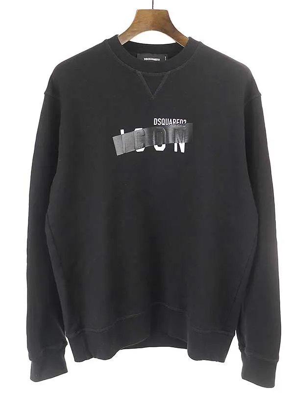 DSQUARED2 ディースクエアード 21AW ICON TAPED SWEAT スウェットトレーナー