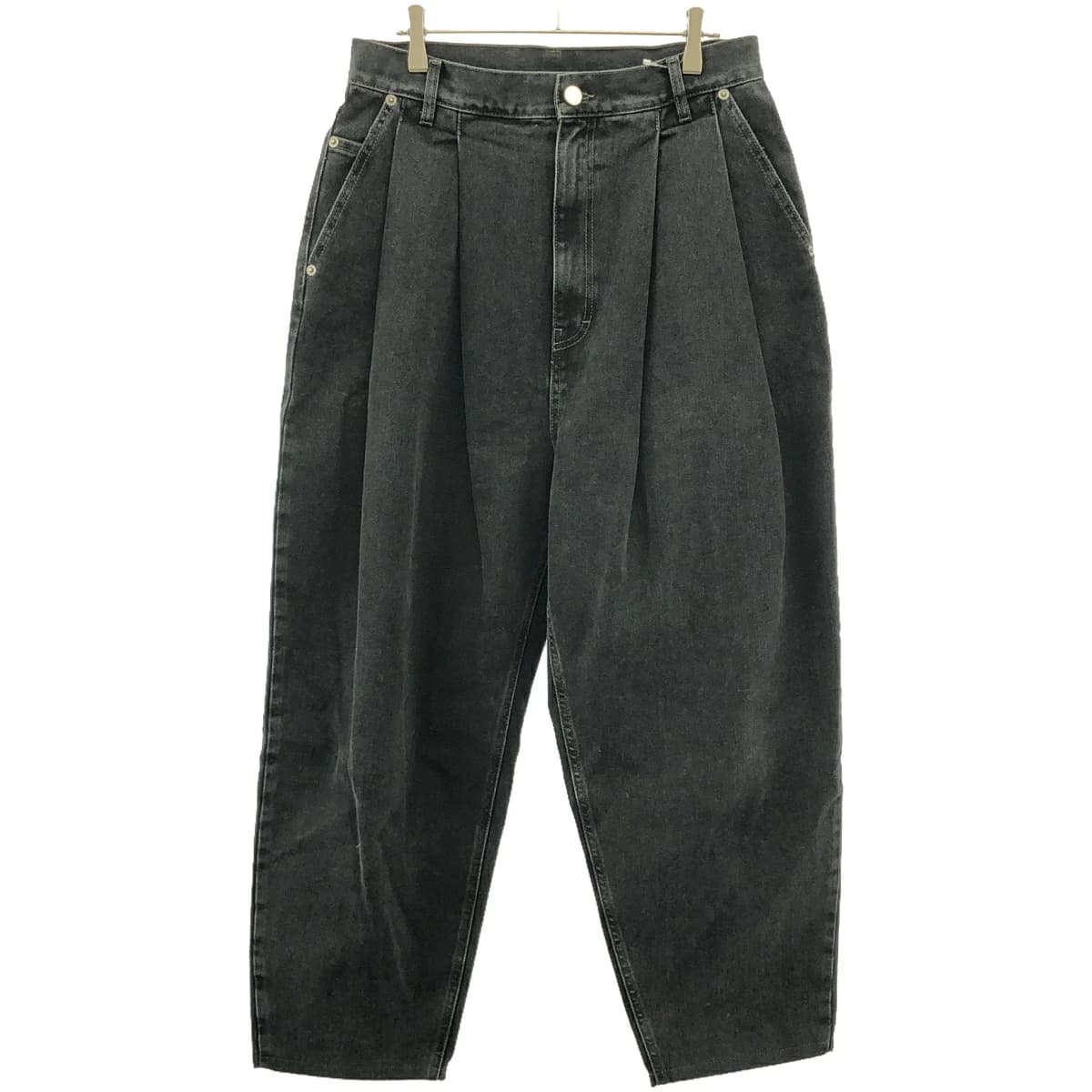 HED MAYNER ヘドメイナー 23SS プリーツタックワイドデニムパンツ