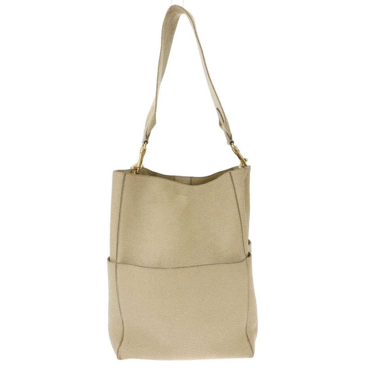 CELINE セリーヌ サングル バケット ワンショルダーレザーバッグ