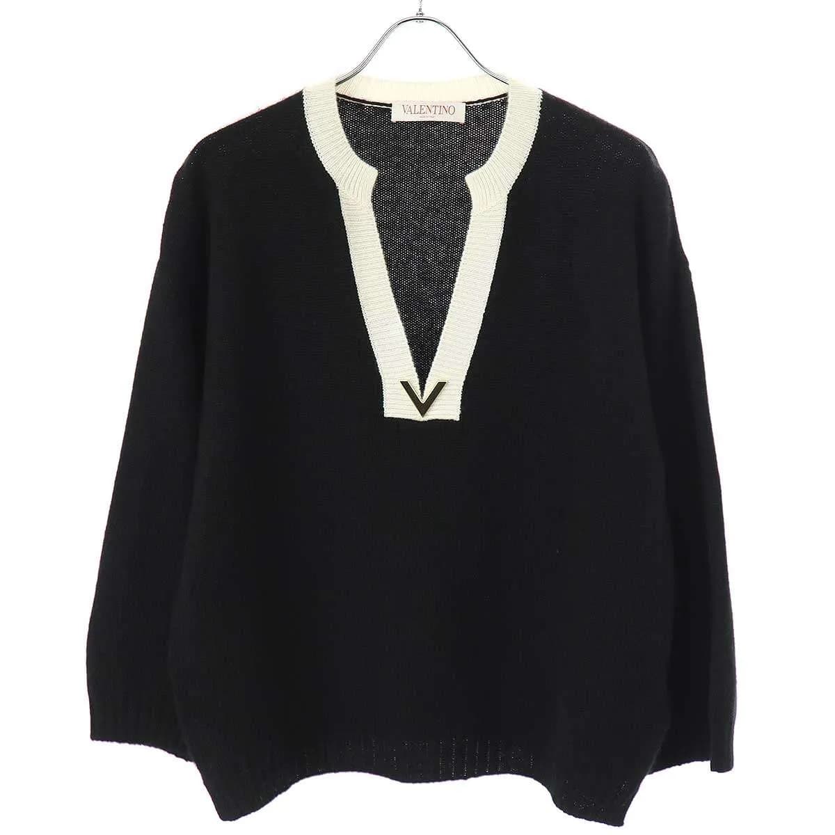 VALENTINO ヴァレンティノ 23SS オープンネックカシミヤニットセーター