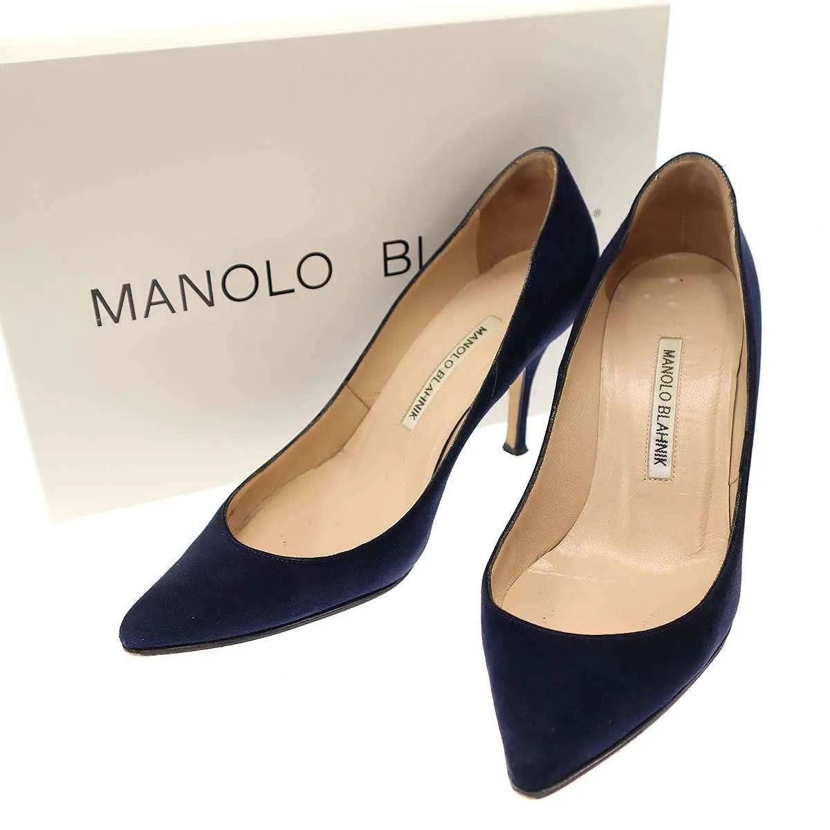 MANOLO BLAHNIK マノロブラニク KIETTA90 スウェードレザーパンプス