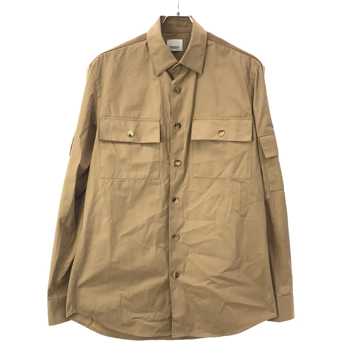 BURBERRY バーバリー テープ装飾ミリタリーシャツジャケット