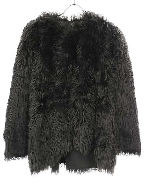 COMME des GARCONS コムデギャルソン 23AW Faux Fur Blouse フェイクファープルオーバーブラウス