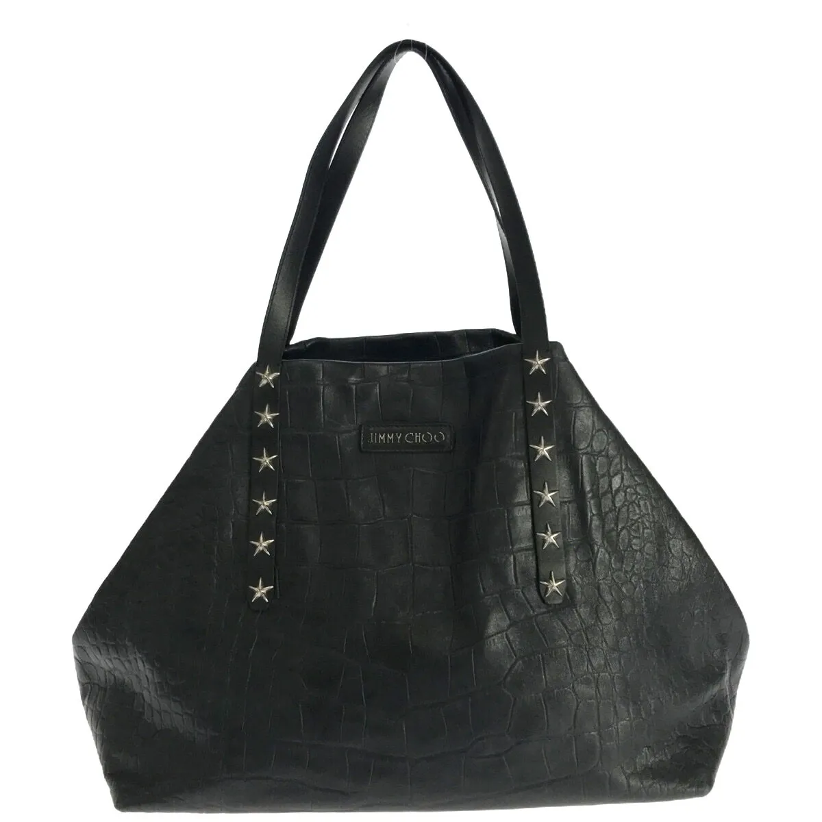 JIMMY CHOO ジミー チュウ Pimlico ピムリコ クロコエンボス レザートートバッグ