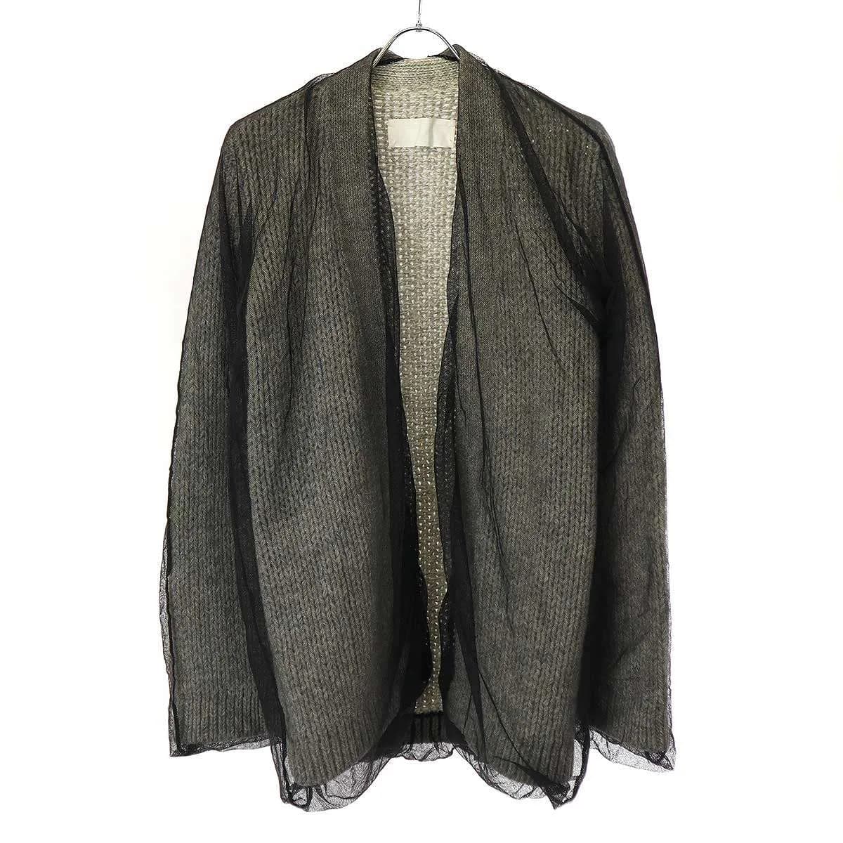 Maison Margiela メゾン マルタン マルジェラ 1993AW Tulle Alpaca Cardigan チュールデザインアルパカカーディガ