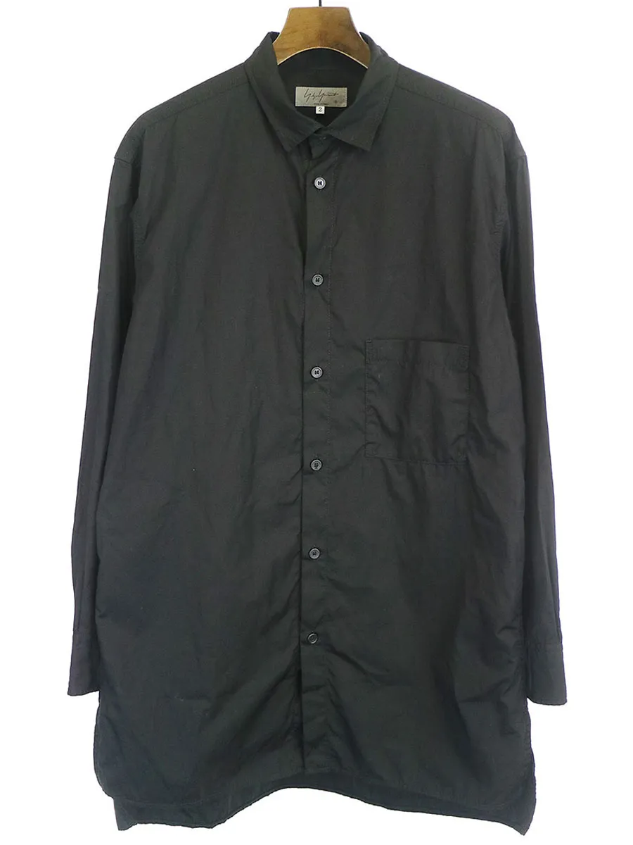 Yohji Yamamoto ヨウジヤマモト プール オム 19AW ループカラーオーバーシャツ