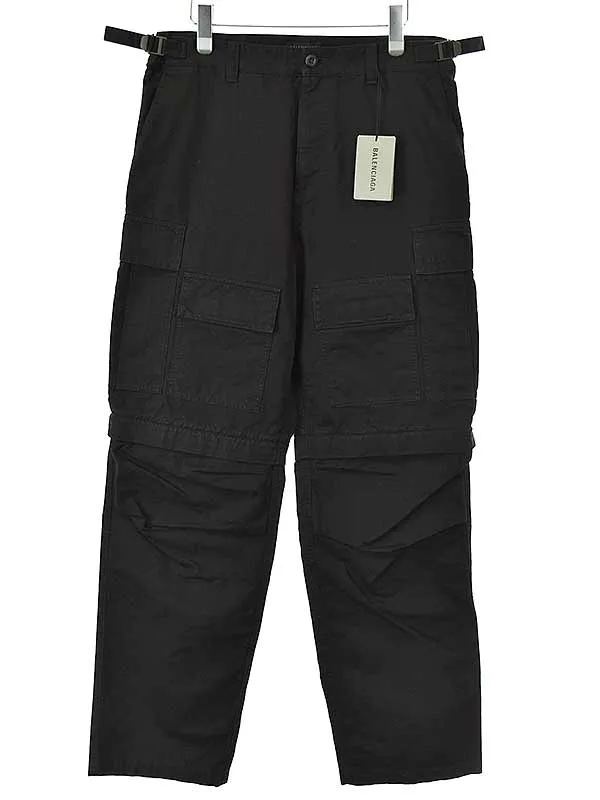 BALENCIAGA バレンシアガ 22SS ストレートレッグコンバーチブルコットンカーゴパンツ