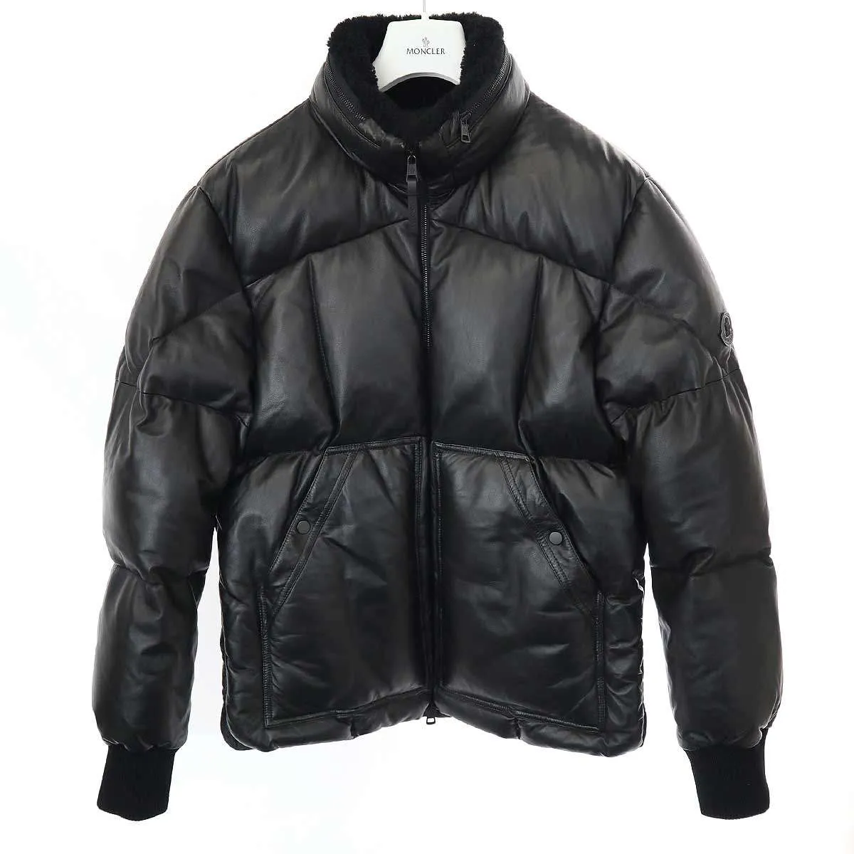 MONCLER モンクレール 23AW AISNE JACKET レザーパデッドジャケット