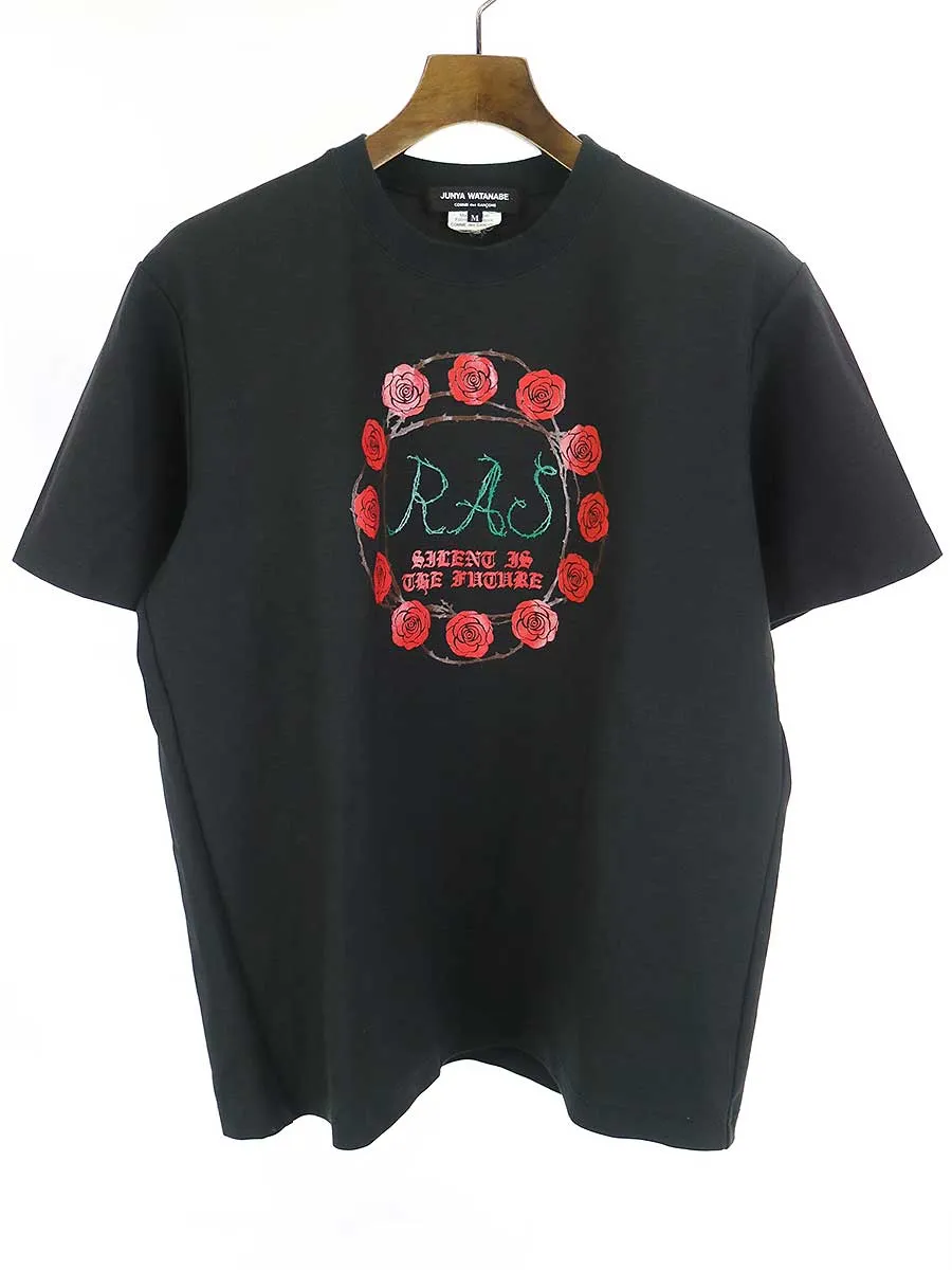 JUNYA WATANABE ジュンヤワタナベコムデギャルソン 18AW ローズプリントTシャツ