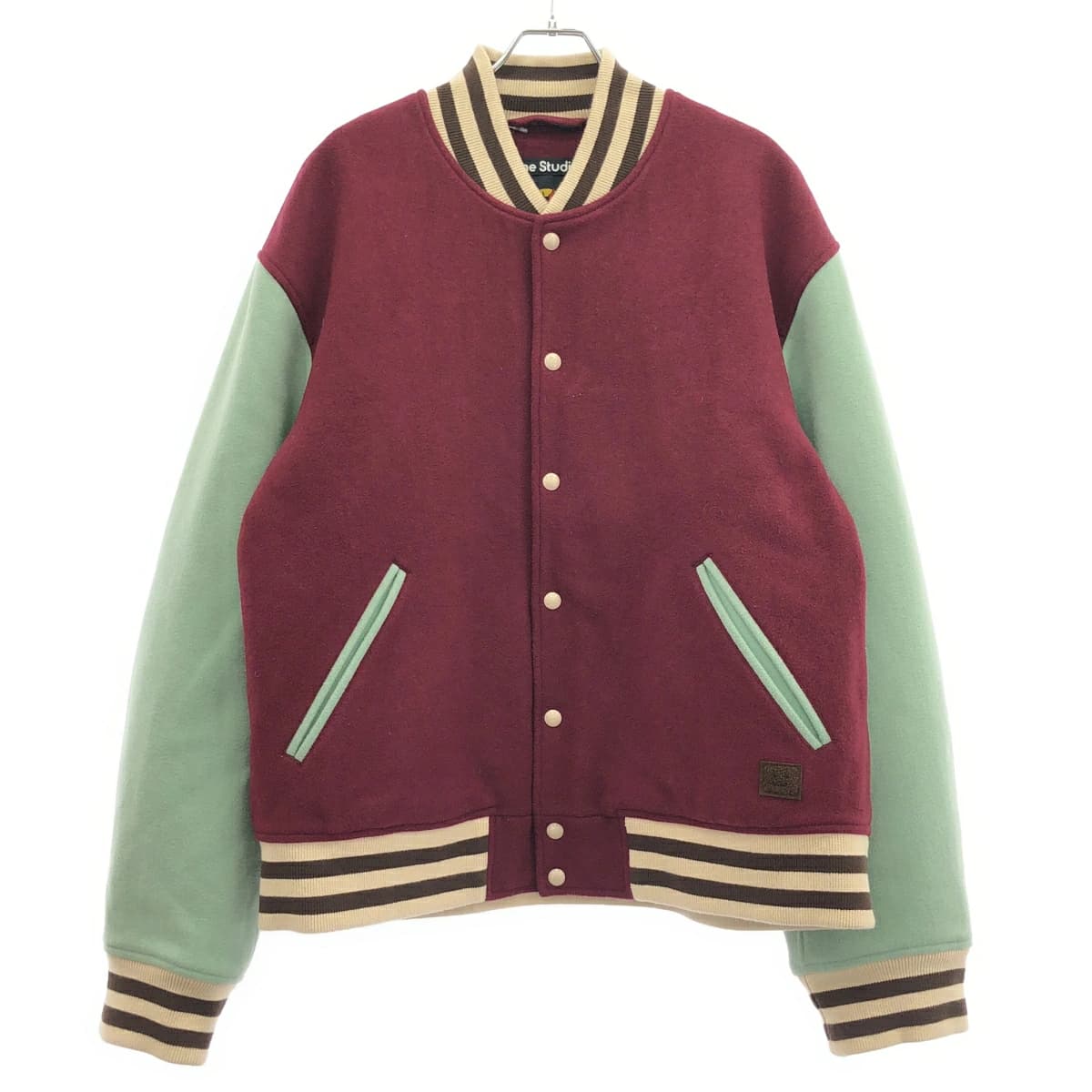Acne Studios アクネストゥディオズ フェイスパッチ ヴァーシティジャケット スタジャン FA-UX-OUTW000104