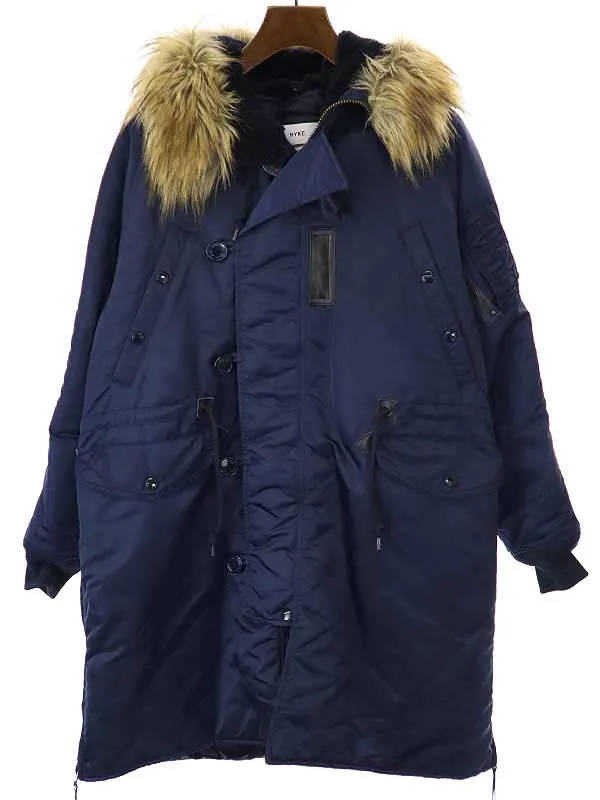 HYKE ハイク 18AW N-3B JACKET/BIG FIT ミリタリーコート