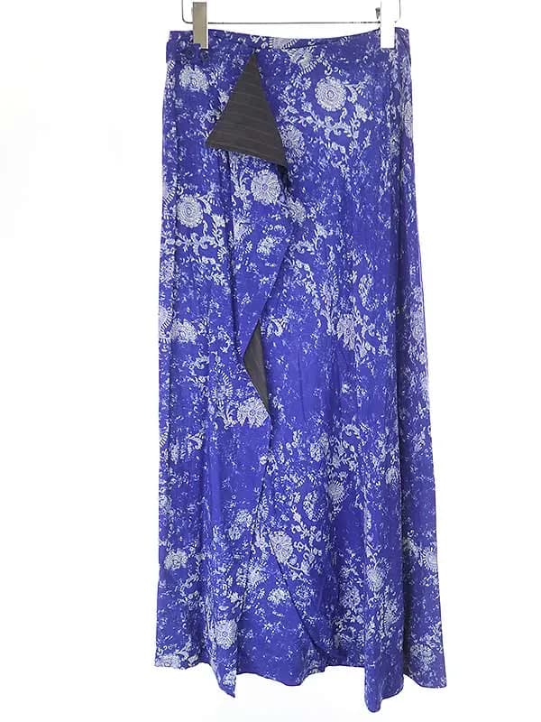 Yohji Yamamoto ヨウジヤマモト プリュスノアール 15AW プリントレーヨンスカート