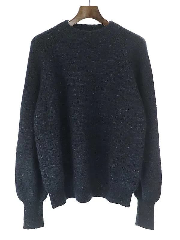 THE RERACS ザ リラクス 18AW モヘヤシルクモックネックニットセーター