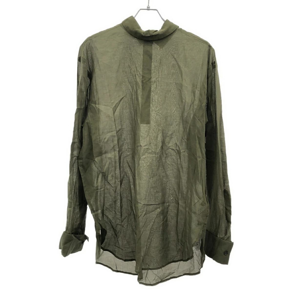 DRIES VAN NOTEN ドリスヴァンノッテン 25SS CORSINO 1160 M.W. SHIRT バックボタン シアープルオーバーシャツブラウス 251-020704-1160-606