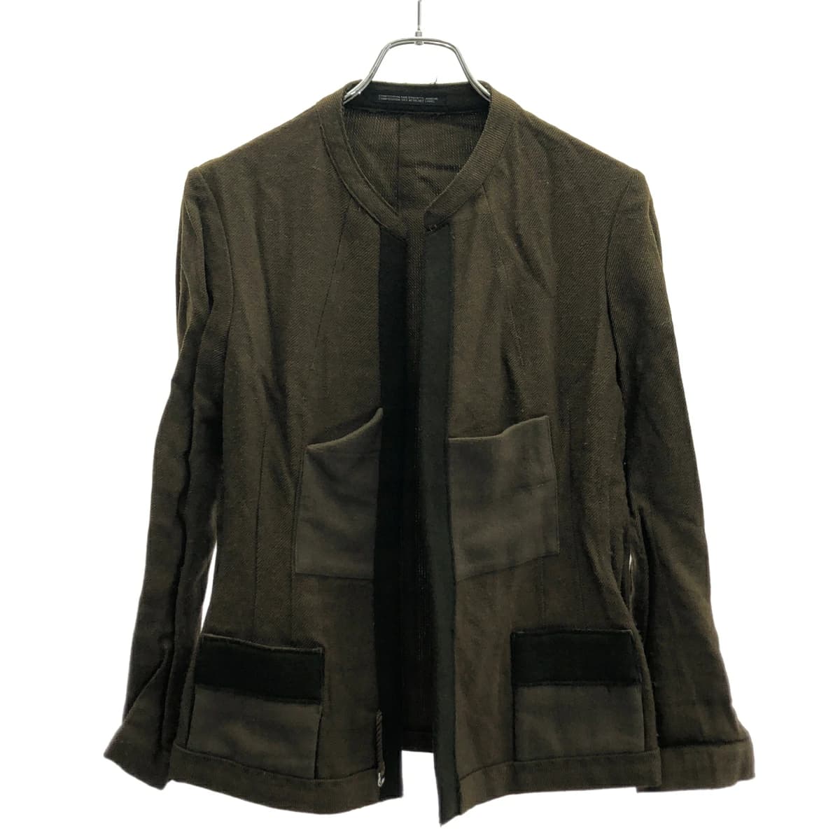 Yohji Yamamoto ヨウジヤマモト 1999AW パネルポケットノーカラージャケット