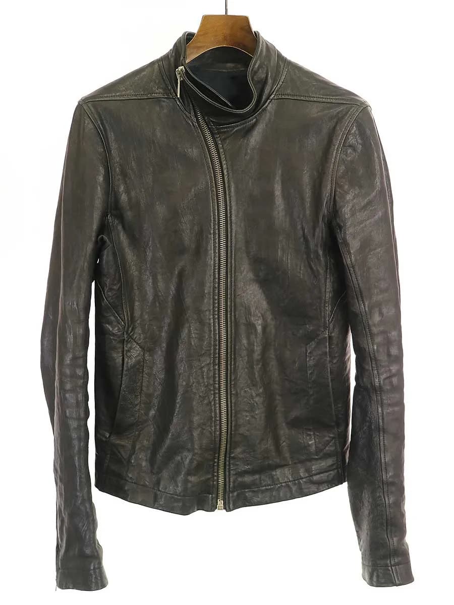 Rick Owens リックオウエンス 09AW スパイラルジップシングルレザージャケット