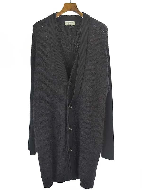 Yohji Yamamoto ヨウジヤマモト プールオム 4Bロングニットカーディガン
