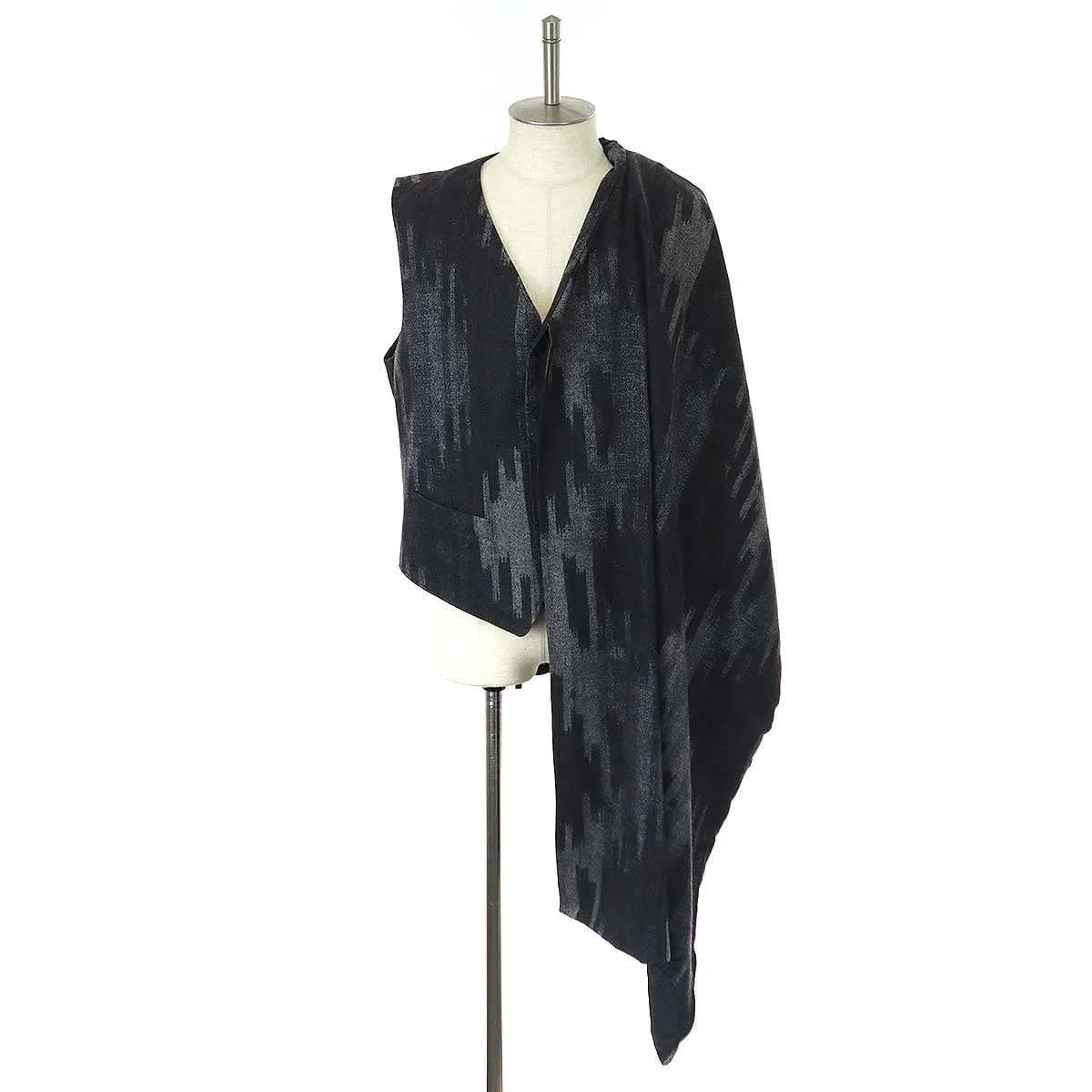 Yohji Yamamoto ヨウジヤマモト プールオム 23AW M-PRINTED STOLE VEST プリントストールベスト HJ-V12-819