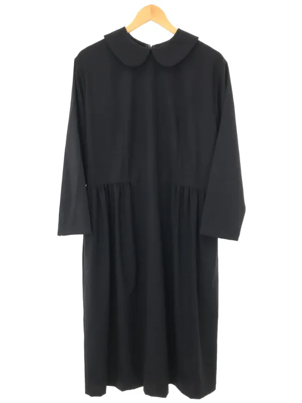 COMME des GARCONS コムデギャルソンガール 19AW ラウンドカラーギャザーウールワンピース