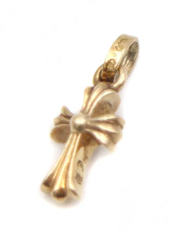 CHROME HEARTS クロムハーツ 22K CRS BBYFAT ベイビーファットクロスネックレスチャーム