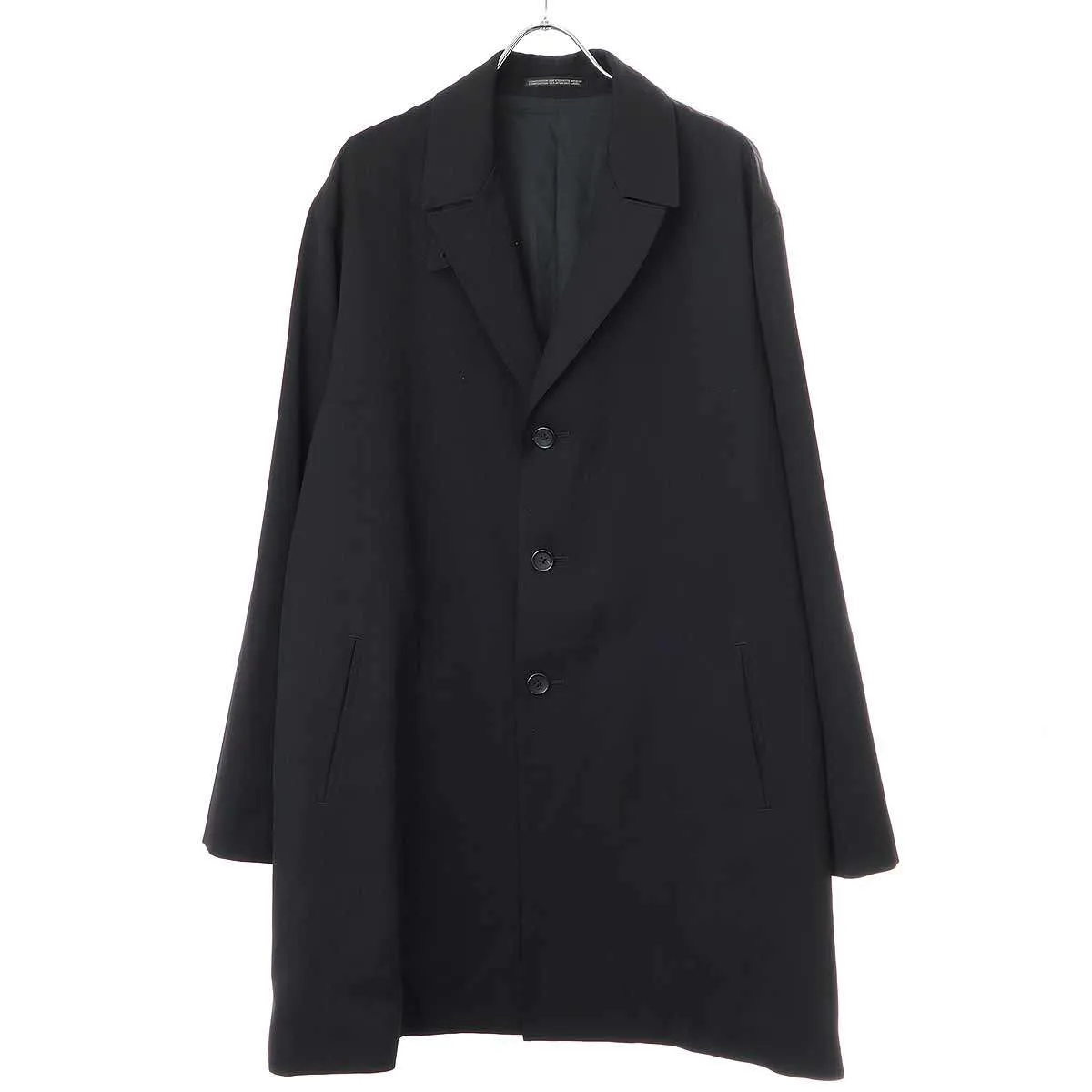 Yohji Yamamoto ヨウジヤマモト プールオム 23AW ウールシワギャバジン タブ付シャツジャケット