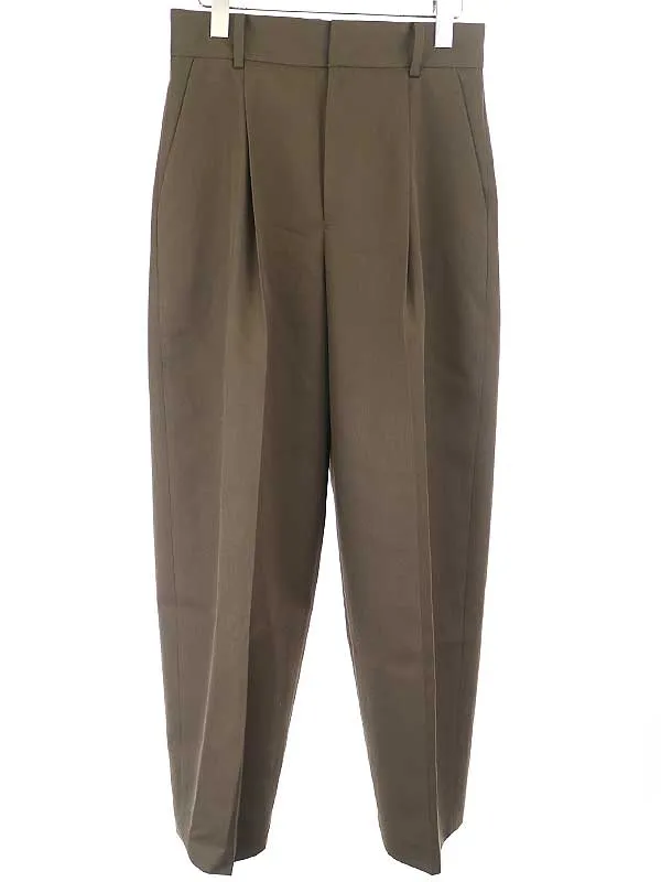 Aton エイトン 21AW WOOL GABARDINE TAPERED PANTS ウールギャバジンテーパードパンツ