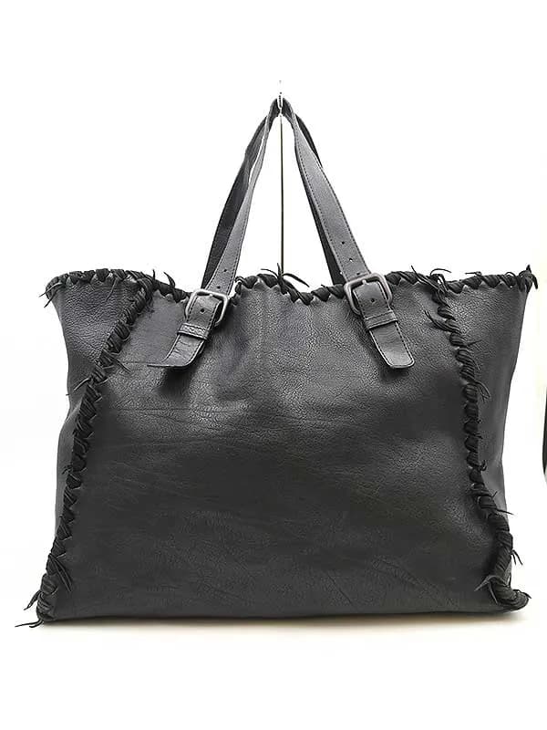BOTTEGA VENETA ボッテガヴェネタ ファジー イントレチャートレザーハンドバッグ