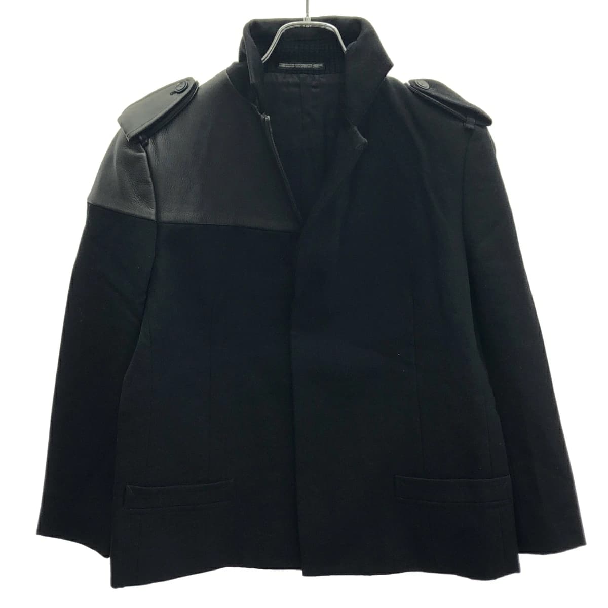 Yohji Yamamoto ヨウジヤマモト 2002AW レザーパッチオフィサージャケット